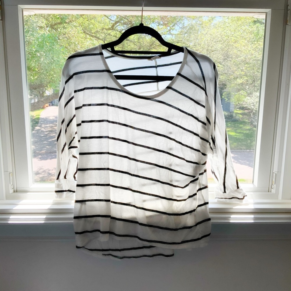 Black and white striped shirt